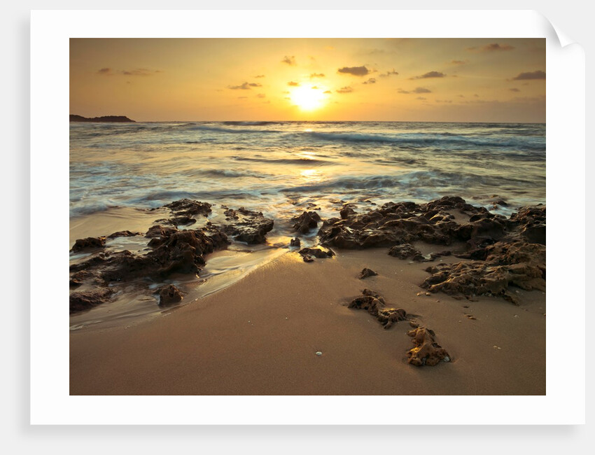 Palmachim beach sunset, Israel by Assaf Frank